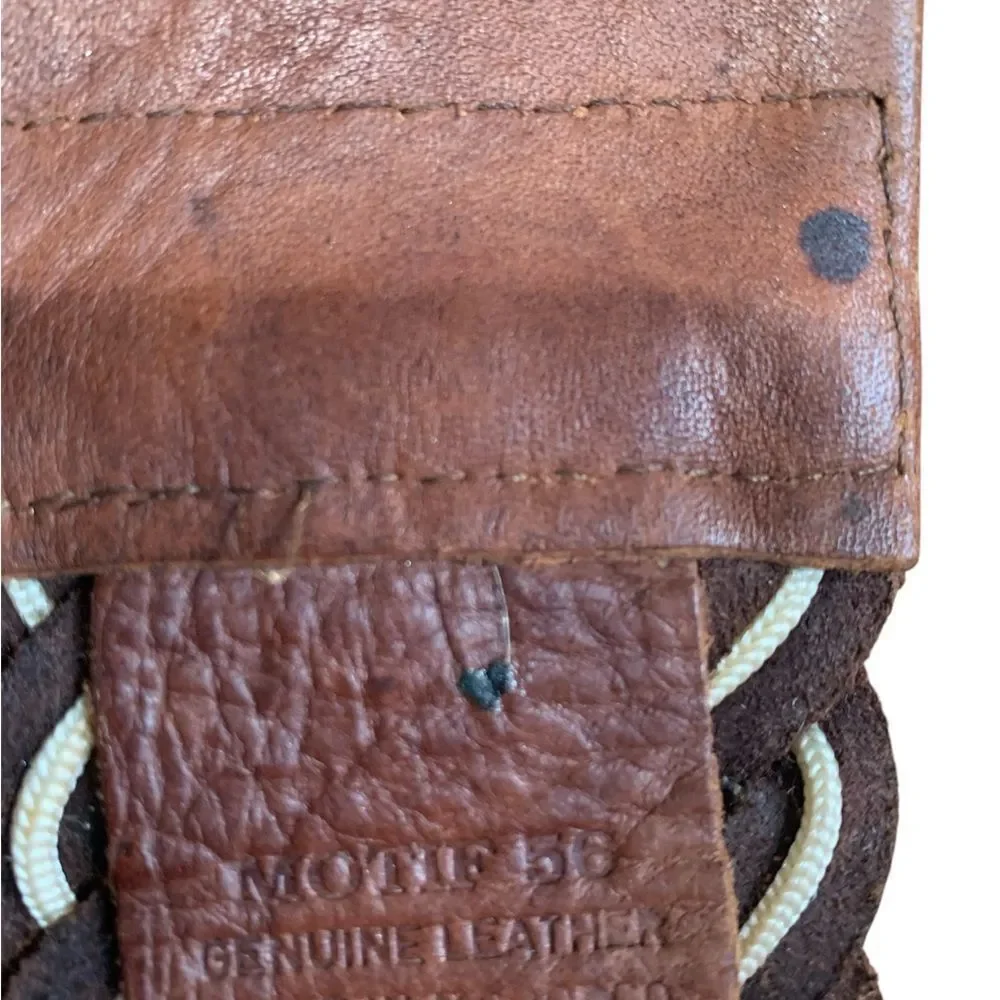 Motif 56 Brown Braided Women’s Leather Bag